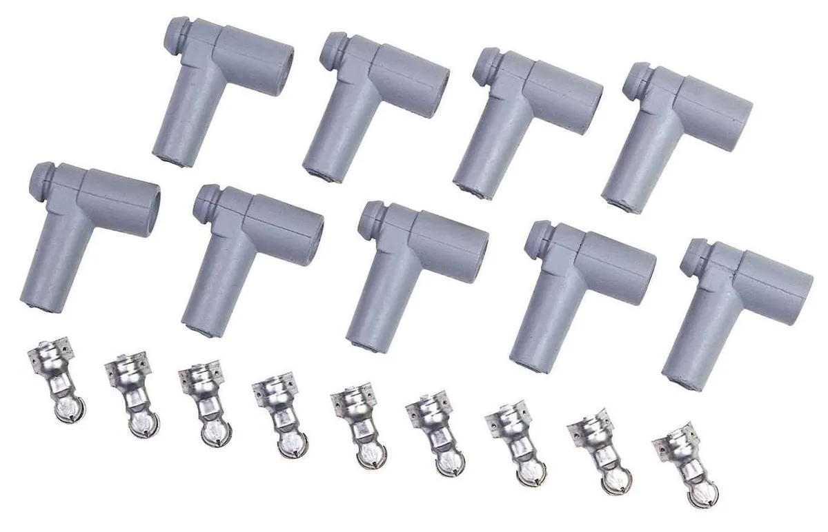 MSD Distributor Boot & Terminal Kit 90 Deg HEI Gray