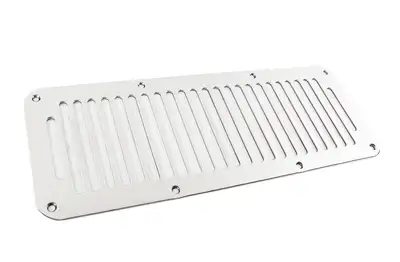 Kentrol Jeep YJ Hood Vent 8 Holes 87-95 Wrangler TJ Polished Silver Kentrol