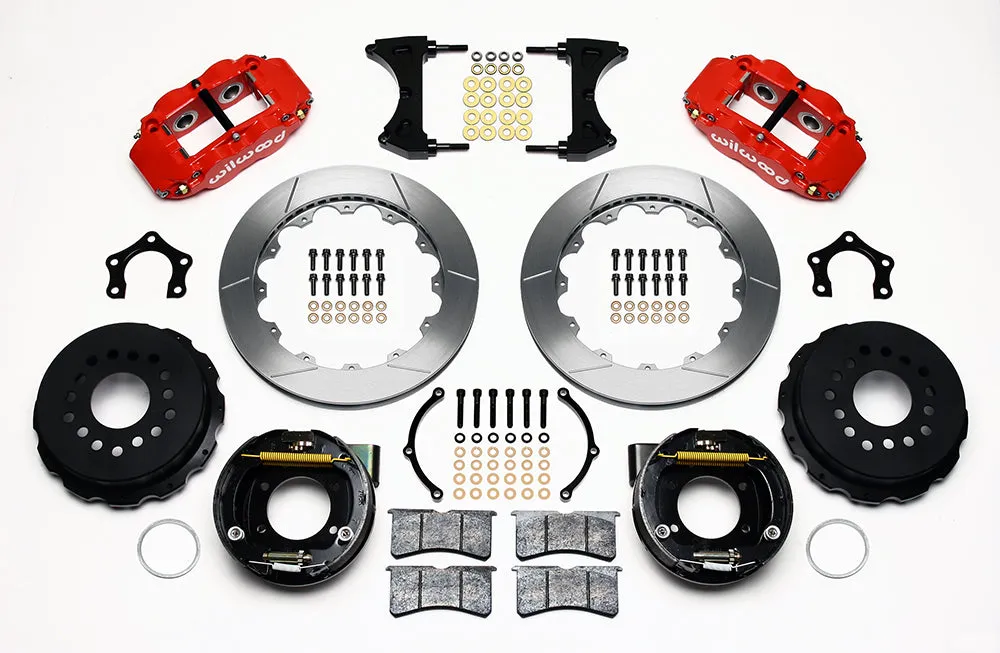 Wilwood FNSL4R Rear P-Brk Kit 12.88in Red MoparDana 2.36in Off wSnap Ring Brng product image