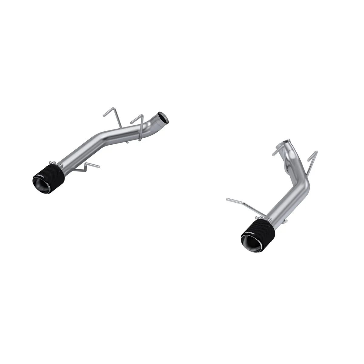 2011-2014 Ford Mustang GT 5.0L T304 Stainless Steel 3 Inch Axle-Back with Carbon Fiber Tips, Race Version, MBRP product image