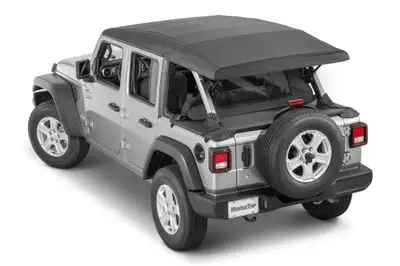 MasterTop Jeep JL WindStopper/Tonneau Cover Combo 18-2024 Wrangler JL 4 Door Soft Top Black Diamond MasterTop