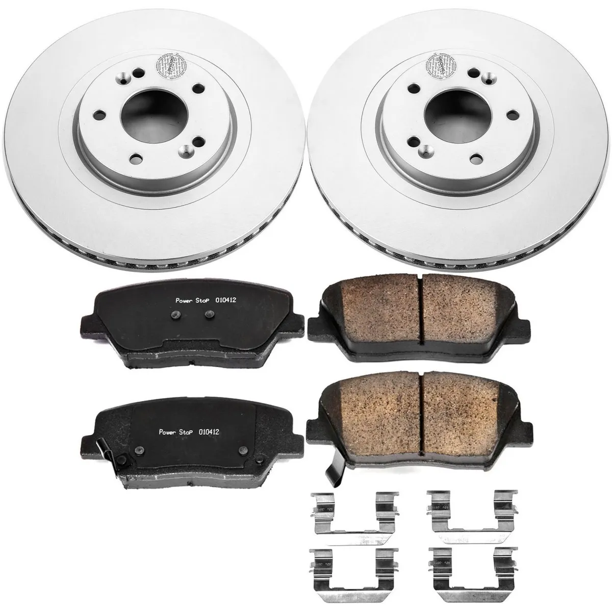Z17 Geomet Coated Rotor Kit: Genuine Geomet Fully Coated Rotors; Ceramic Pads W/Hardware product image
