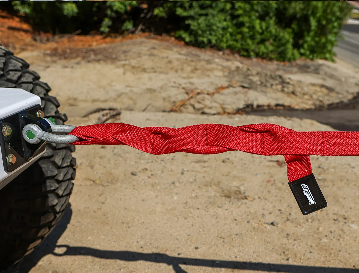SpeedStrap Big Daddy 30ft x 2in Weavable Recovery Strap, Red - 20,000lb Max Capacity product image