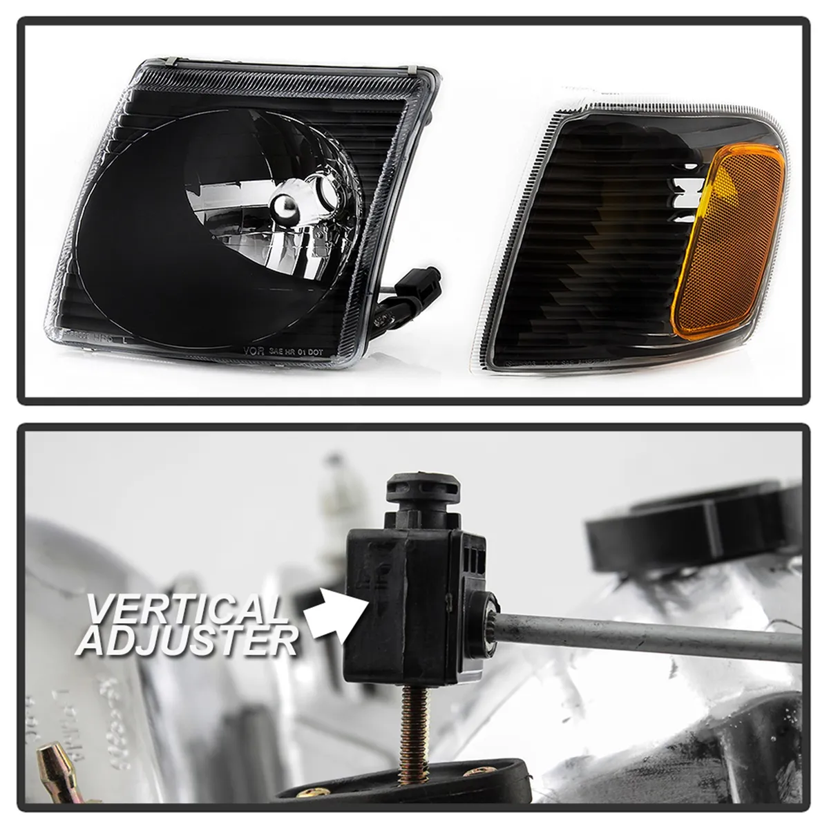 0103 Explorer Sport/0105 Sport Trac OEM Style Headlights With Corner 4pcs Sets product image