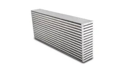 Vibrant Performance Vertical Flow Intercooler Core; 24 in. Core Width; 3.5 in. Core Thickness; 9.75 in. Height; 6061 Aluminum;