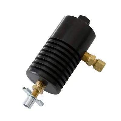 AutoMeter Autometer 5375 Particle Trap Kit, Exhaust Pressure, Aluminum, Black