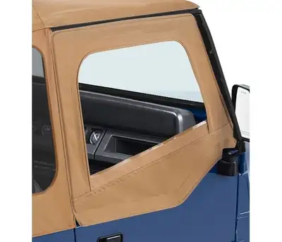 Bestop Spice Door Skins Upper Door Skins Set Jeep 88-95 Wrangler; Fit existing factory upper door frames; no door rails or frames included