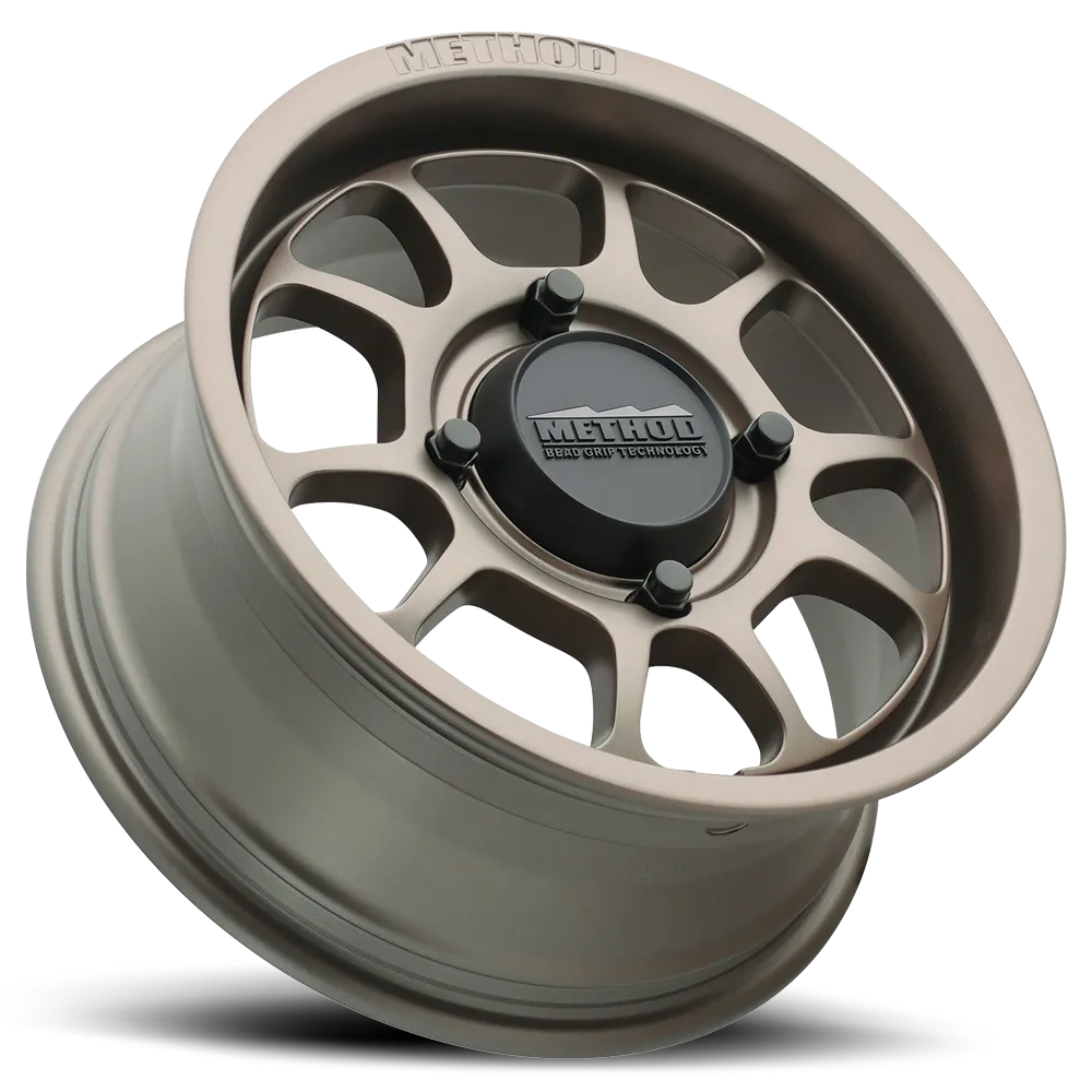 Method Race Wheels Aluminum Wheels 15x7 MR409 Bead Grip UTV Bolt Pattern 4 On 156 Offset 38 Lip Size 2.28 Steel Grey GY Method