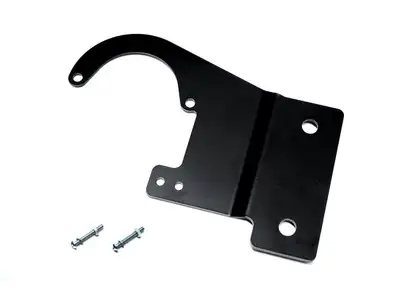EVO Manufacturing EVO Manufacturing Vacuum Pump Relocation Bracket Black - JK 2012+