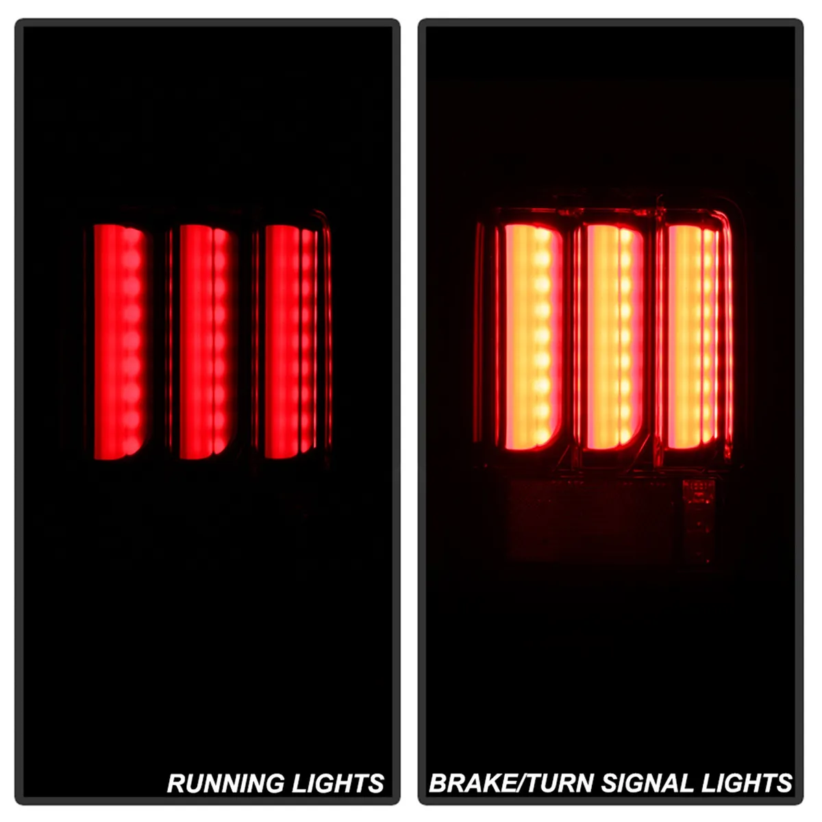 Jeep Wrangler (JK JKU) 07-18 Version 2 Light Bar Sequential Turn Signal LED Tail Lights - Red Clear product image