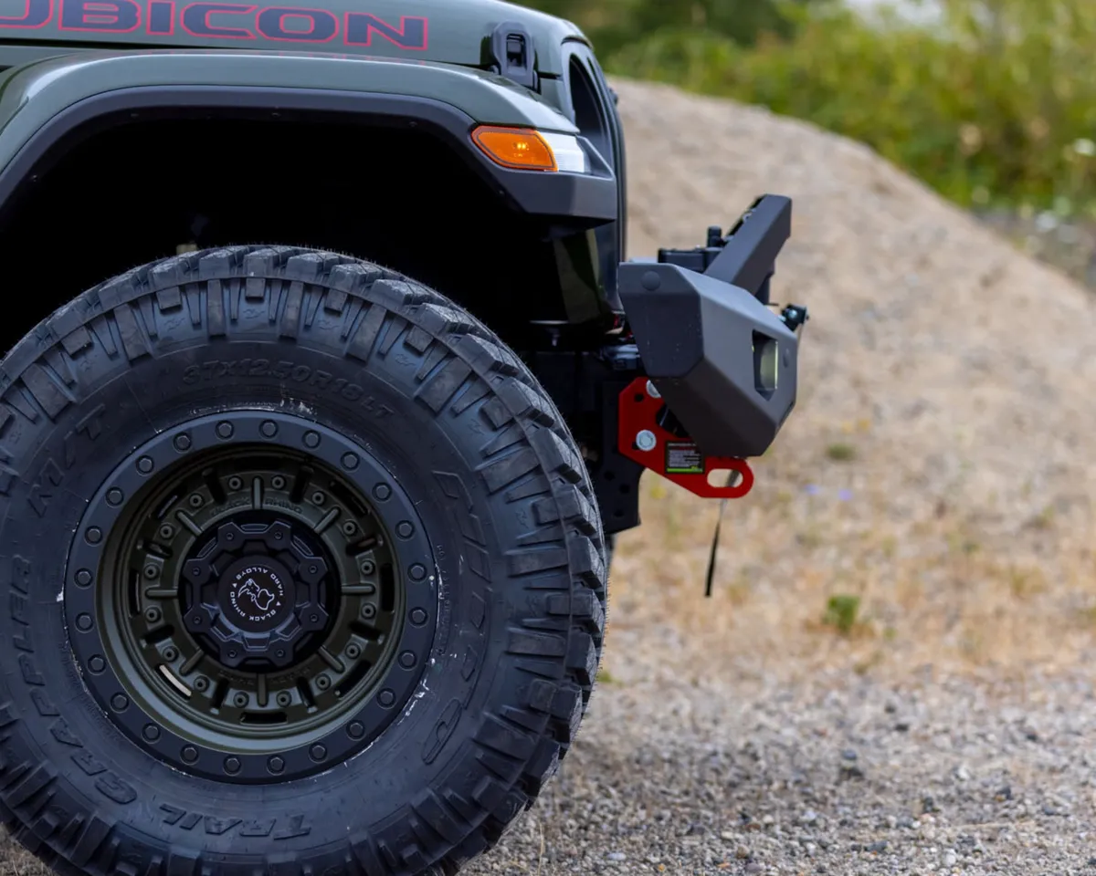 18c Wrangler Raid Full Length Front Bumper Kit 40w Spot Amber Lights product image