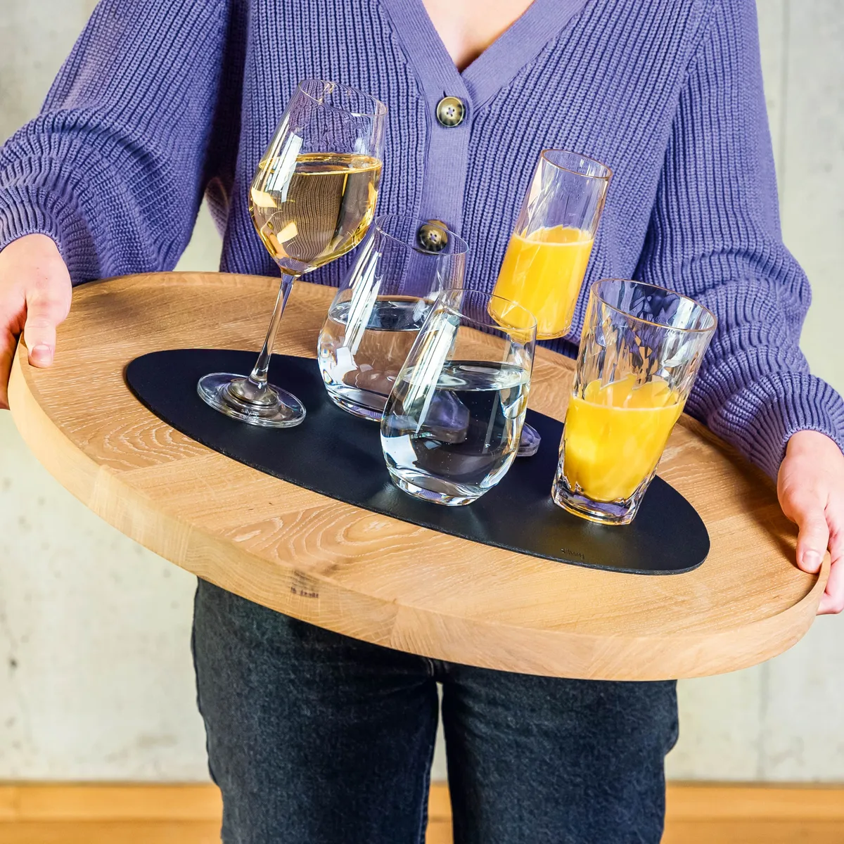 Metal Nano Gel Placemat LARGE BLACK product image