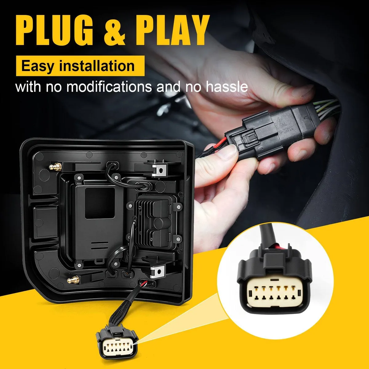 Premium Flush Mount LED Tail Lights for Jeep Gladiator JT 2020-2026 product image