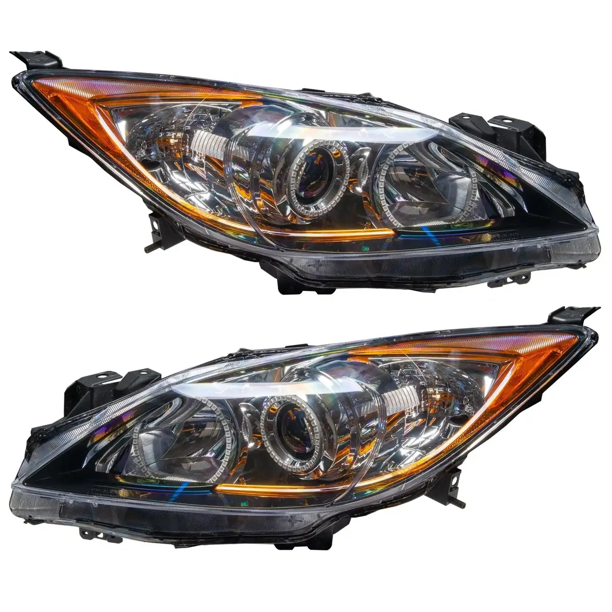 ORACLE Lighting 2010-2013 Mazda 3 Pre-Assembled LED Halo Headlights - Non-HID product image