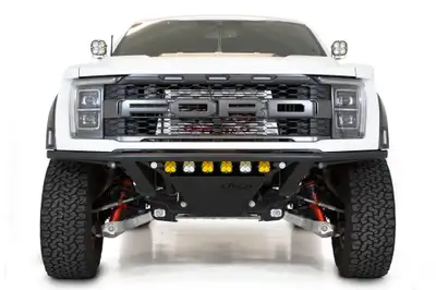 Addictive Desert Designs 21c F150 Raptor Pro Front Bumper Hammer Black Powder Coat Finish