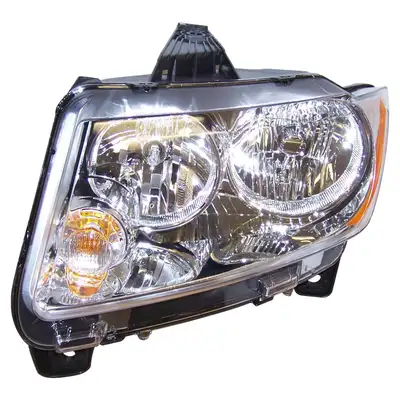 Crown Automotive Jeep Replacement Head Light Assembly; Left; w/HID Lamps; Incl. Bulbs;