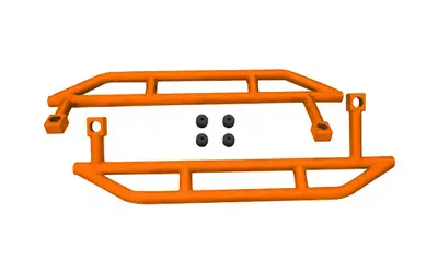 Steinjager Armor 1997-2006 Rock Sliders Fluorescent Orange