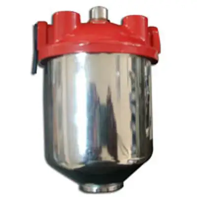Racing Power Company Large Red Top Single P ort Fuel Filter