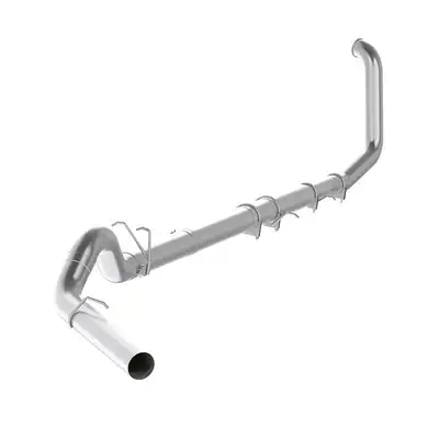 MBRP Exhaust Armor Lite Turbo Back Exhaust System; 5in; Incl. 4 in. Turbo Down Pipe/Adapter/Ext. Pipes/Muffler DeletePipe/Over Axle Pipe; No Tip Incl.; Single Side Exit; OffRoad; Aluminized;