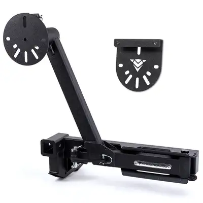 Armordillo ARMORDILLO® Universal Fit Hitch Mount Swing Out Spare Tire Carrier (Up to 35" Tires)