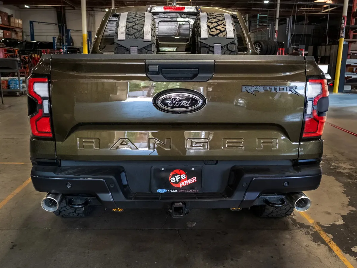 AFE Power Vulcan Series 3 IN 304 Stainless Steel Cat-Back Exhaust System w/ Black Tips Ford Ranger Raptor 24-26 V6-3.0L (tt) 49-33152-B 49-33152-B product image