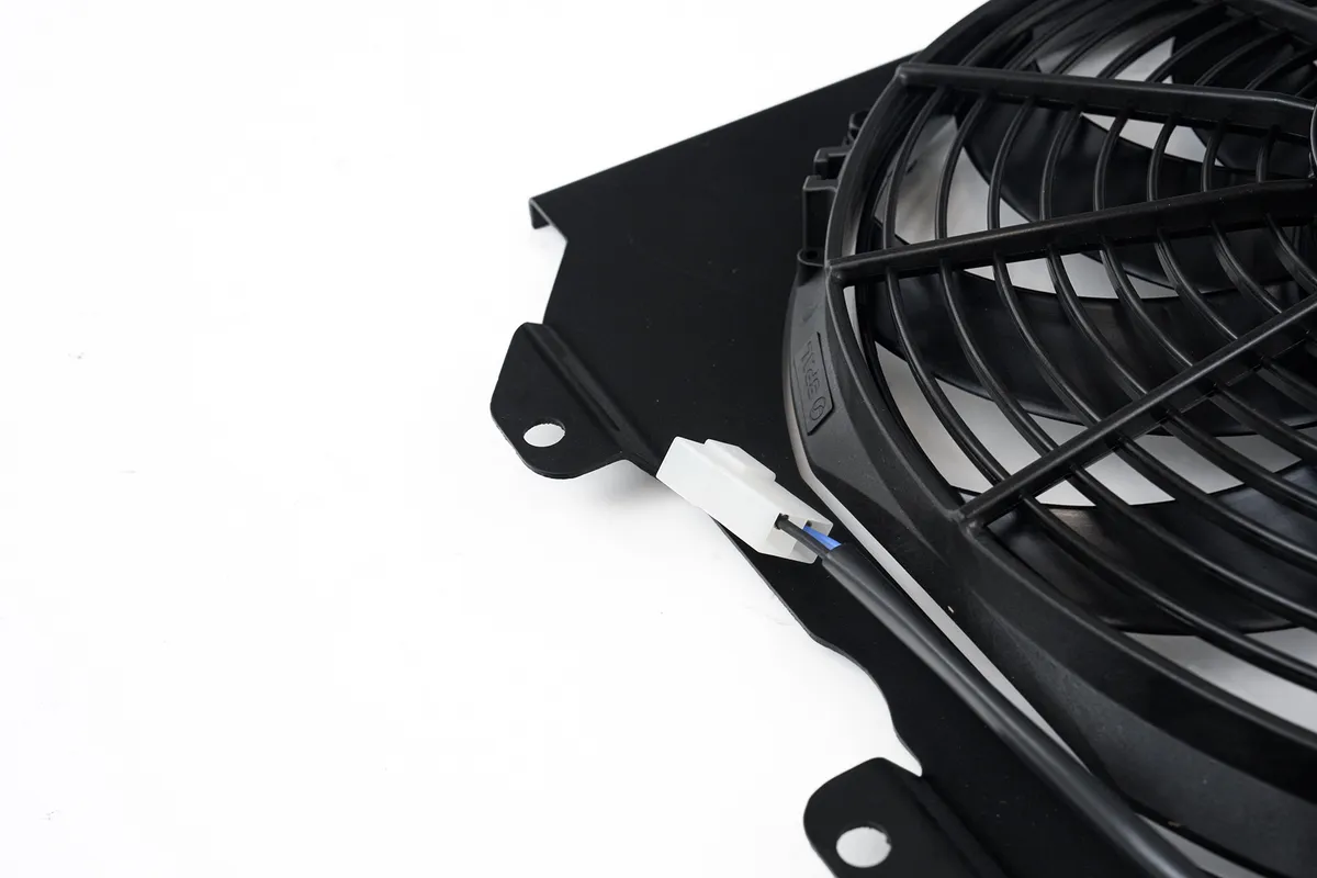 92-00 Civic All-Aluminum Fan Shroud w/ 12-inch SPAL Fan - Black product image
