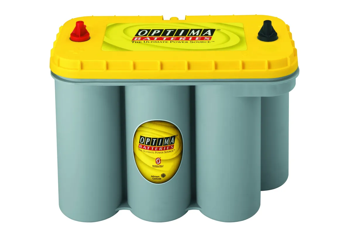 YellowTop® Deep Cycle Battery; UNBOXED; Grp. D31T;Cold Crank Amps 900;Crank Amps 1125;Res. Cap. 155;Ampere Hour 75;Threaded Terminal;L-12 13/16 in.;W-6.5 in.;H-9 3/8 in.; product image