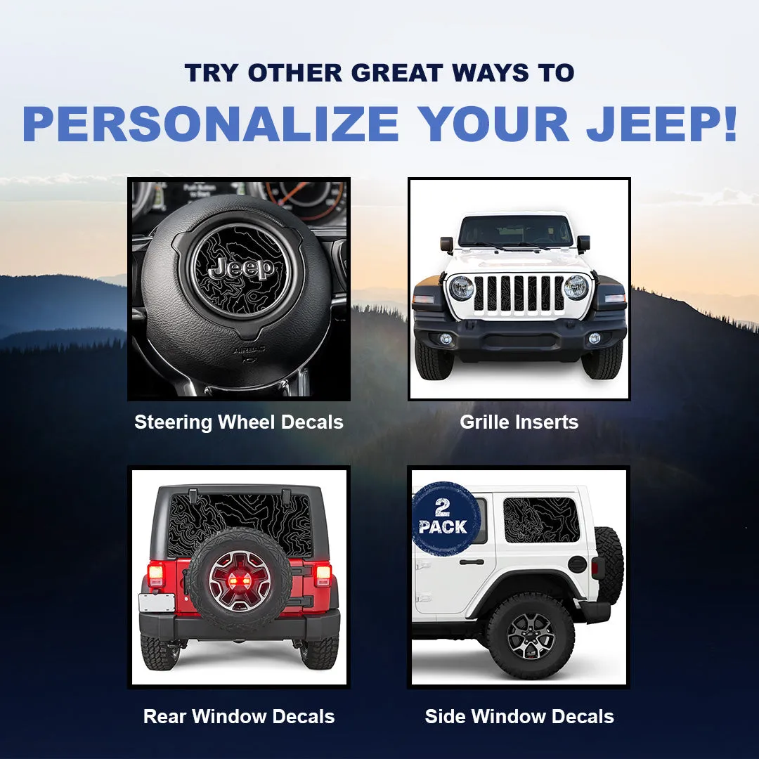 Topo Map Black product image