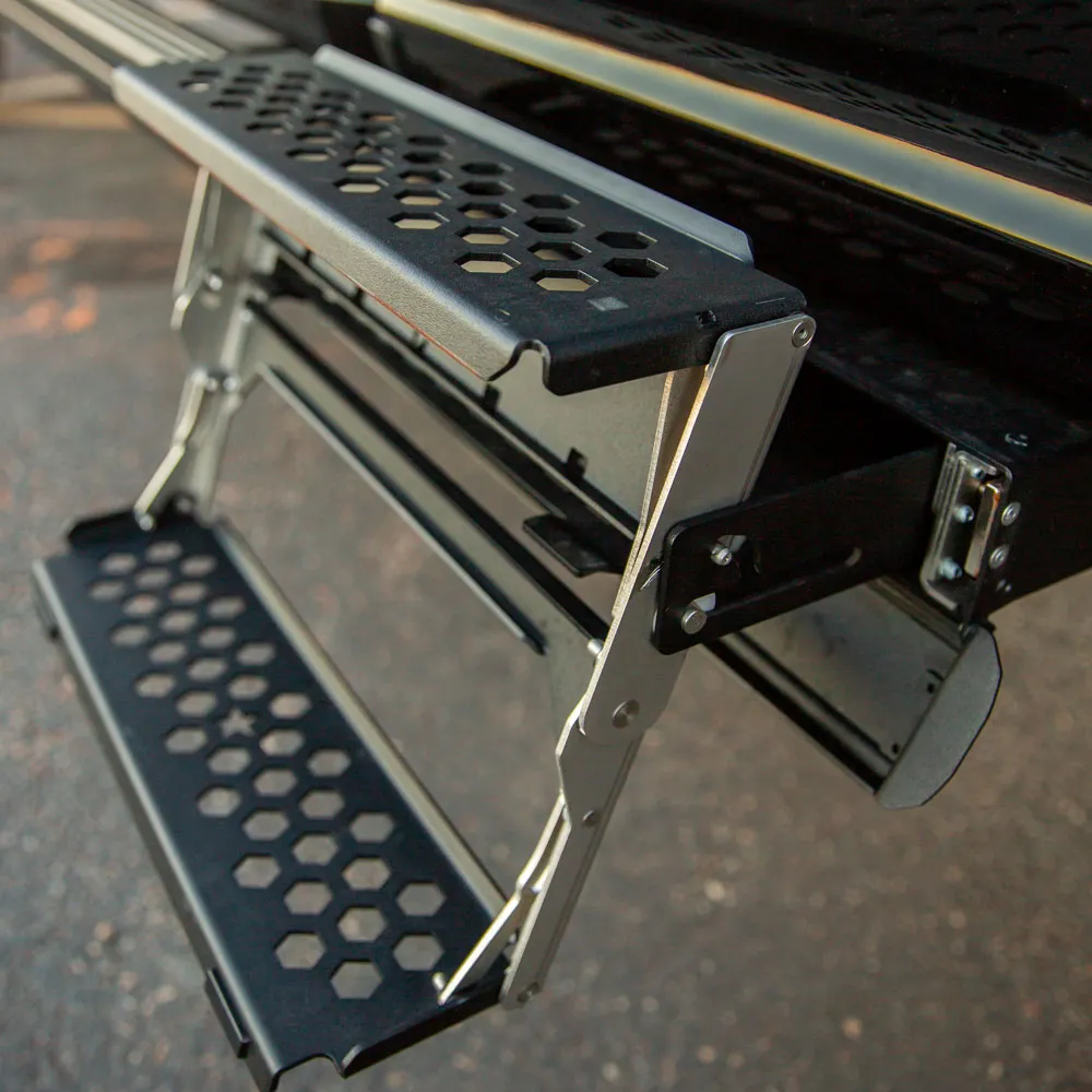 R-Step 16 Inch Wide Step For 2017-2022 Ford Super Duty Bed Step Attachment Brackets Passenger Side Front of Rear Tire Rock Slide Engineering product image