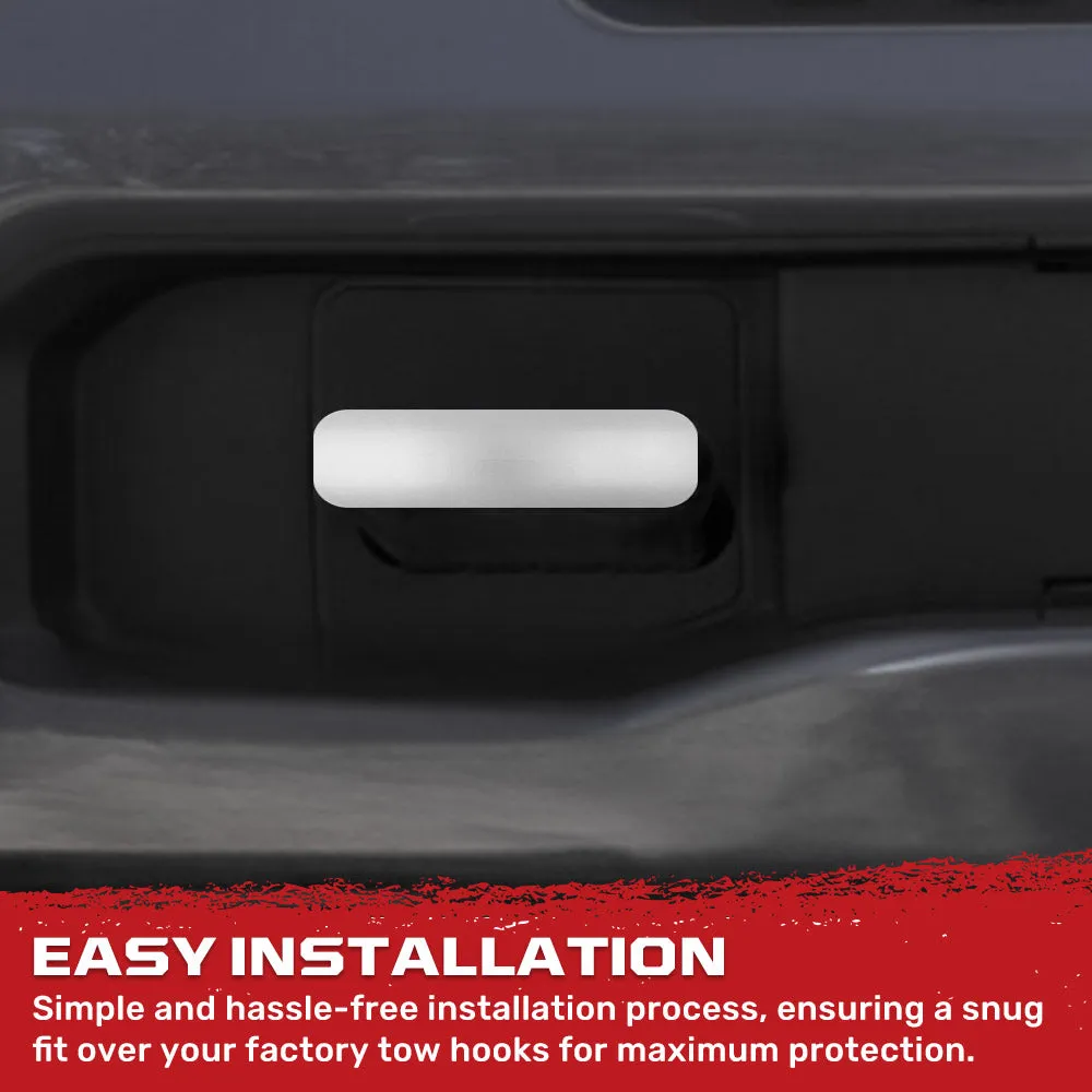 Chevy 20-25 Silverado 1500 Tow Hook Covers 2-Piece Set of Silicone Covers Standard & LED Options - Multiple Colors product image