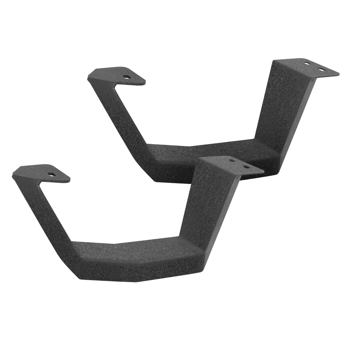 Go Rhino 6944397320T - RB20 Running boards - Complete Kit: RB20 Running board + Brackets + 2 pair RB20 Drop Steps - Textured Black product image