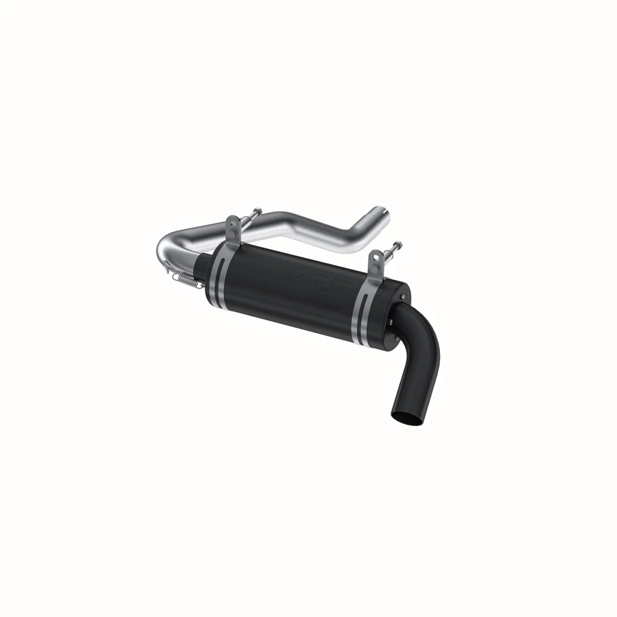 ATV Exhaust System With Sport Muffler; Slip-On System; 1.75 in. Inlet; 4.25 in. Diameter Body; product image