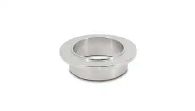 Vibrant Performance Turbo Outlet Flange; 77.7mm Crmd; 1.6mm Crmdh; 3.3mm Apex w; 12.9mm Thickness; 92.06mm Flange Od; 2.5mm Tube Recess Depth; For Pte Medium Frame; 304 Stainless Steel; V-Band;
