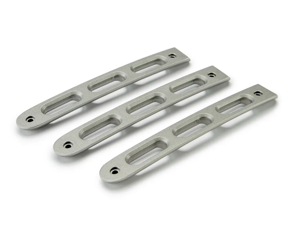 DV8 Offroad D-JP-190026-AL-3 Silver Slot Door Handle Insert; 3-Pieces product image