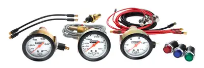 Allstar Performance 3 Gauge Kit OP/WT/FP NO PLATE