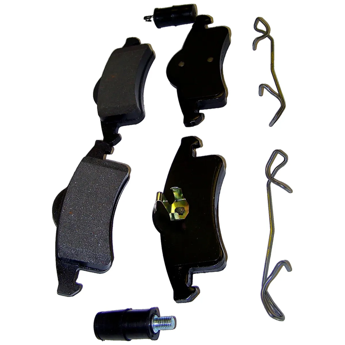 1999-2004 Grand Cherokee WJ WJ (US) model; Rear; Kit Includes: Brake Pads Springs and Caliper Pin Kit 2001-2004 Grand Cherokee WG WG (Europe) model; Rear; Kit Includes: Brake Pads Springs and Caliper Pin Kit product image