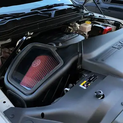 S&B Filters Ram Cold Air Intake For 19-20 Ram 25003500 HEMI 6.4L Dry Extendable SANDB