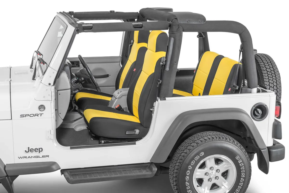 Jeep Wrangler Neoprene Seat Covers for 03-06 Jeep Wrangler TJ Yellow Diver Down product image