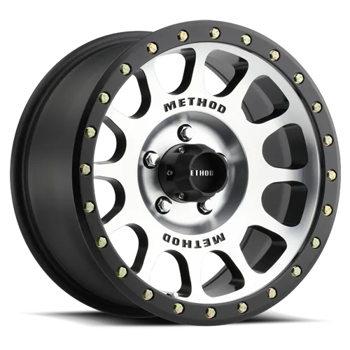 Aluminum Wheels 17x8.5 NV MR305 Bolt Pattern 5 On 139.7 Offset 0 Lip Size 1.3 Black BM Machined Face-Black Street Loc Method product image