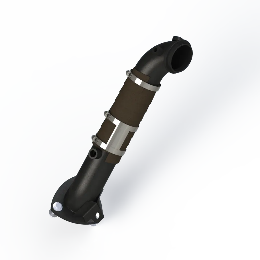 3 Inch Turbo Charger Down Pipe For 15-16 Silverado/Sierra Duramax 2500/3500 Carb EO Num. D-763-2 MBRP product image