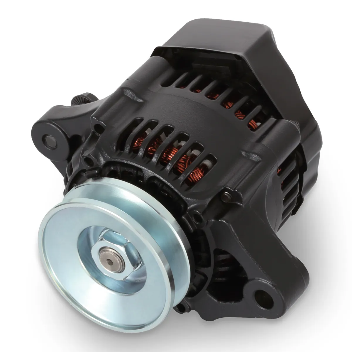 Mini Alternator 50+ AMP 1-Wire Style V-Belt Pulley Black Crinkle Finish Proform product image