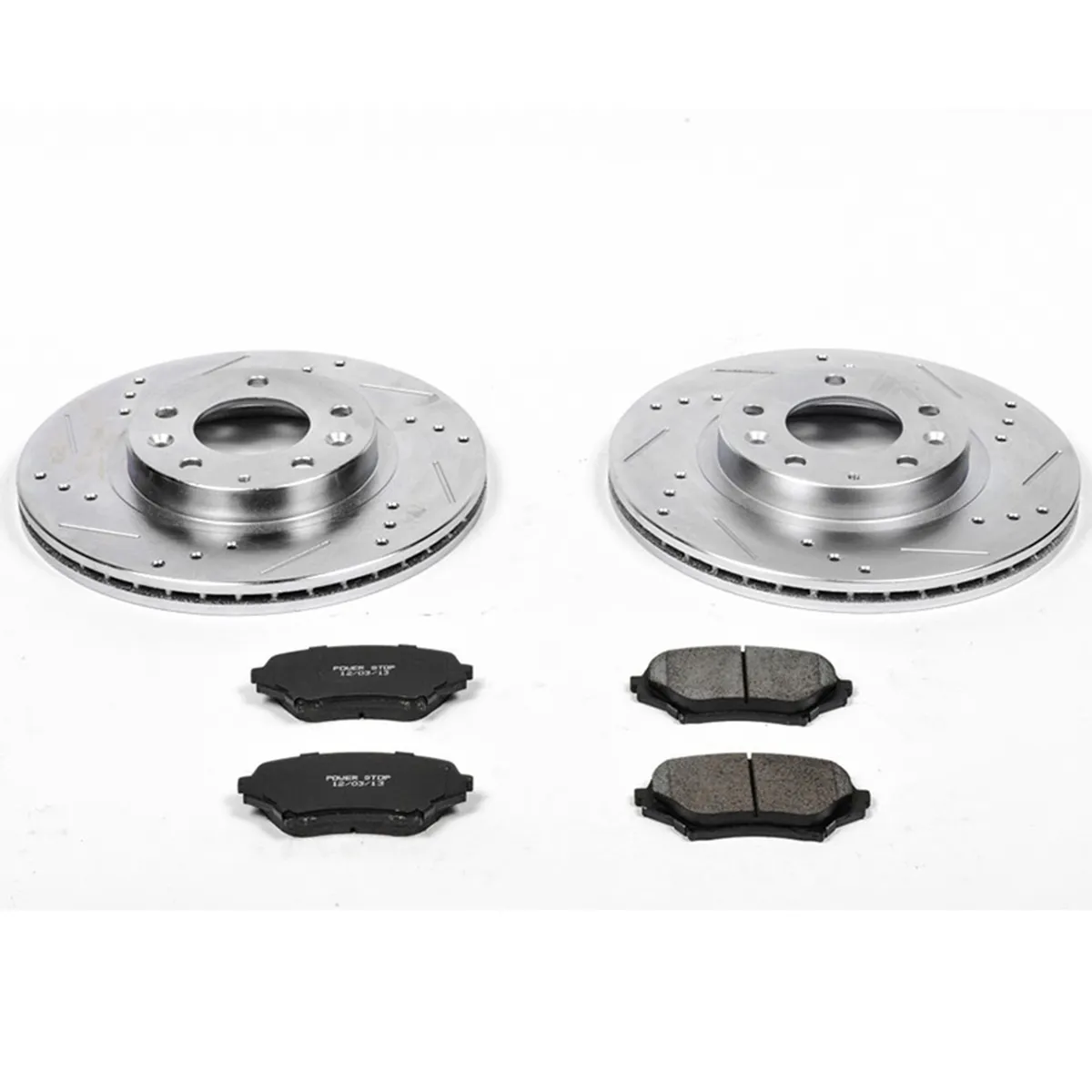 Z23 Evolution Sport Upgrade Kit: Drilled/Slotted Rotors; Carbon-Fiber Ceramic Pads W/Hardware product image