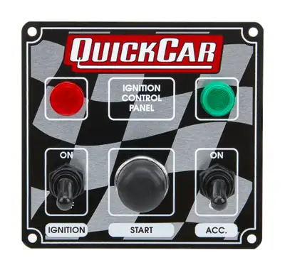 Quickcar Racing Products Ignition Panel 2 Switch w/Lights