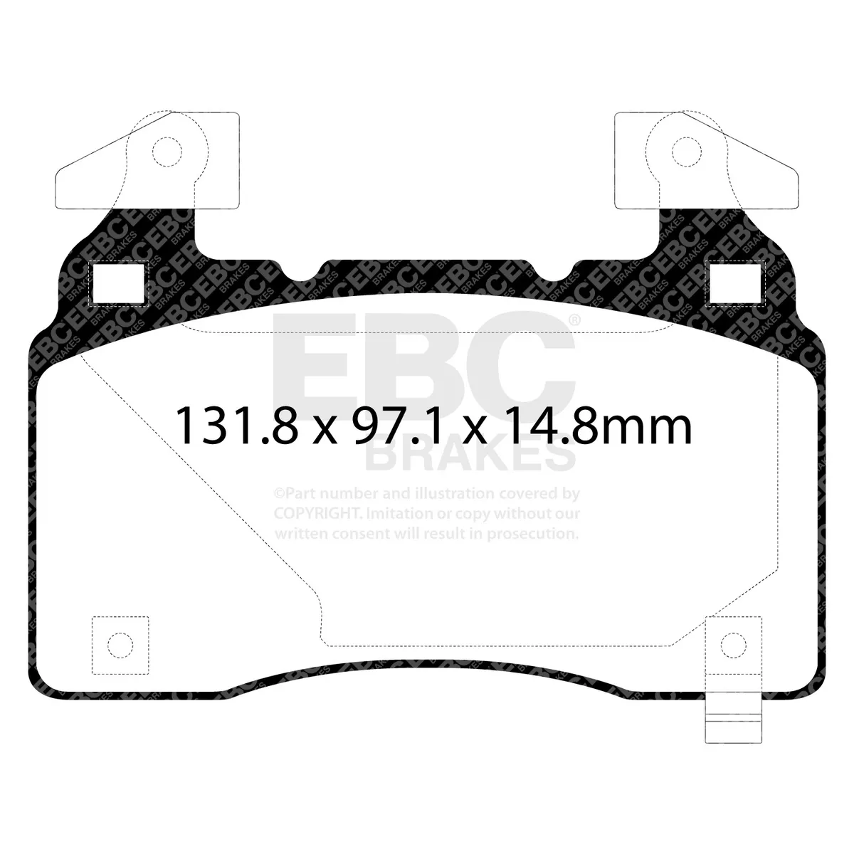 EBC Brake Pad Disc Rotor Full Kit; Front And Rear Axles; 2-Piece Fully-Floating Brake Discs; product image