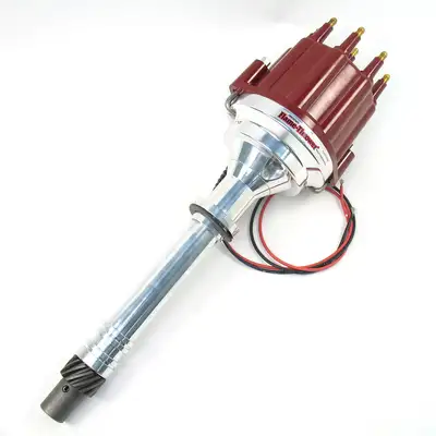 Pertronix PerTronix Marine Billet Distributor for Chevrolet Small Block/Big Block Engines (Ignitor II) - Red / Male - D200811