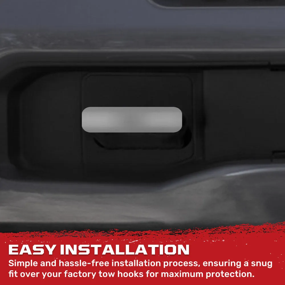 Chevy 20-25 Silverado 1500 Tow Hook Covers 2-Piece Set of Silicone Covers Standard & LED Options - Multiple Colors product image