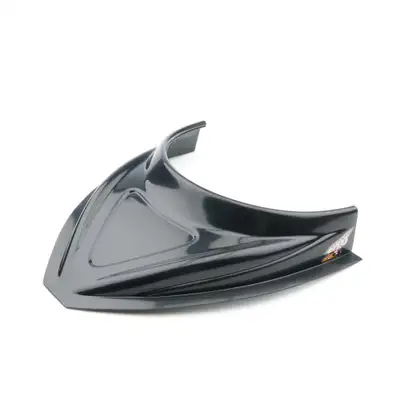 FiveStar MD3 Hood Scoop 3in Tall Curved Black