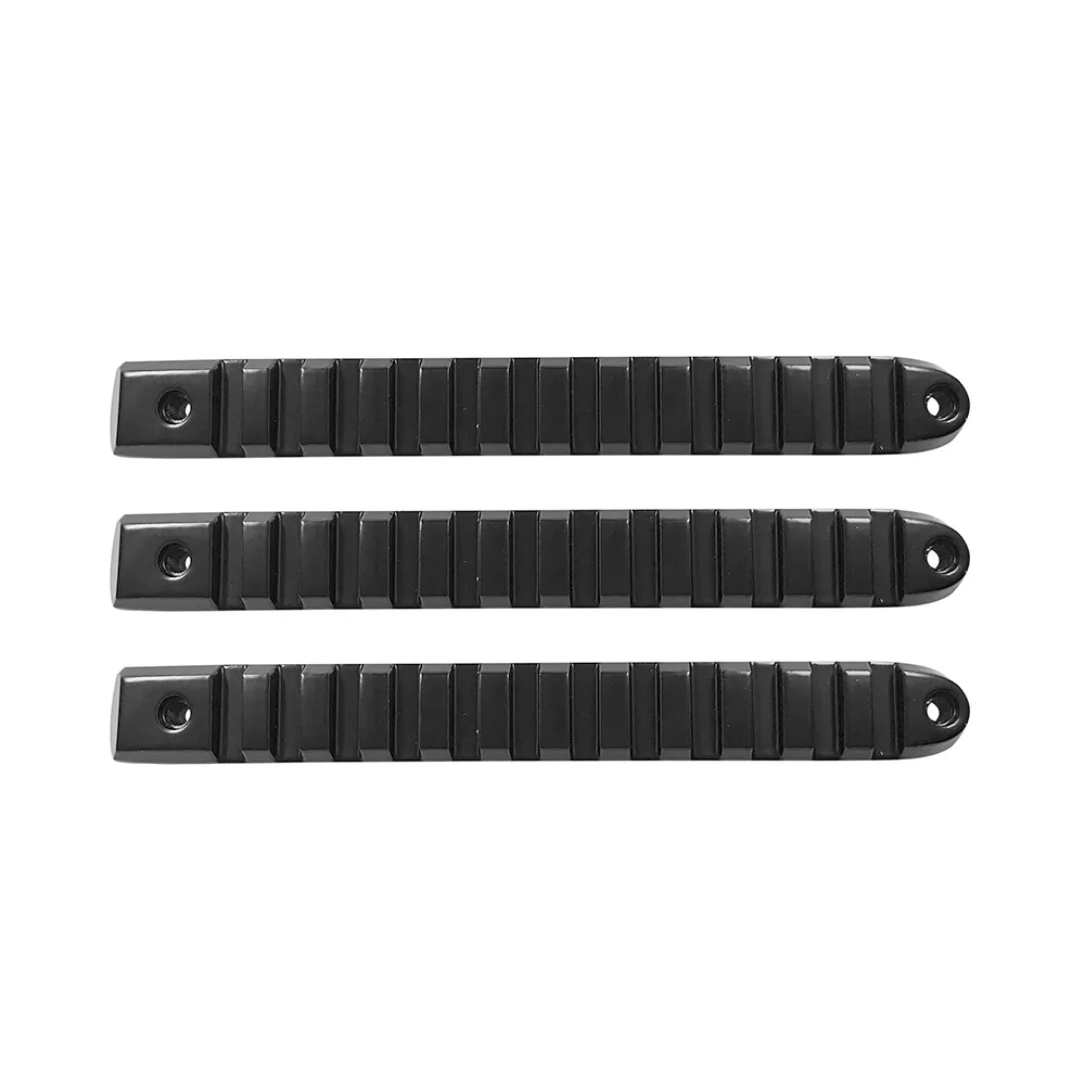 DV8 Offroad D-JP-190028-BK-3 Black Rail Door Handle Insert; 3-Pieces product image