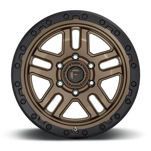 Aluminum Wheels 17X9 AMMO D702 6 On 139.7 Matte Bronze W/Black Bead Ring 106.1 Bore 1 Offset 5 Spoke Fuel Off Road Wheels product image