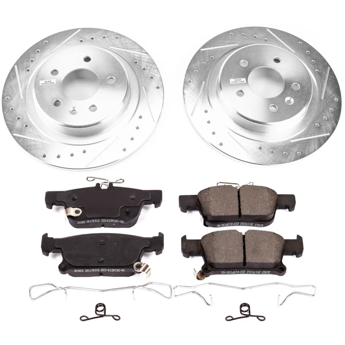 Z23 Evolution Sport Upgrade Kit: Drilled/Slotted Rotors; Carbon-Fiber Ceramic Pads W/Hardware product image